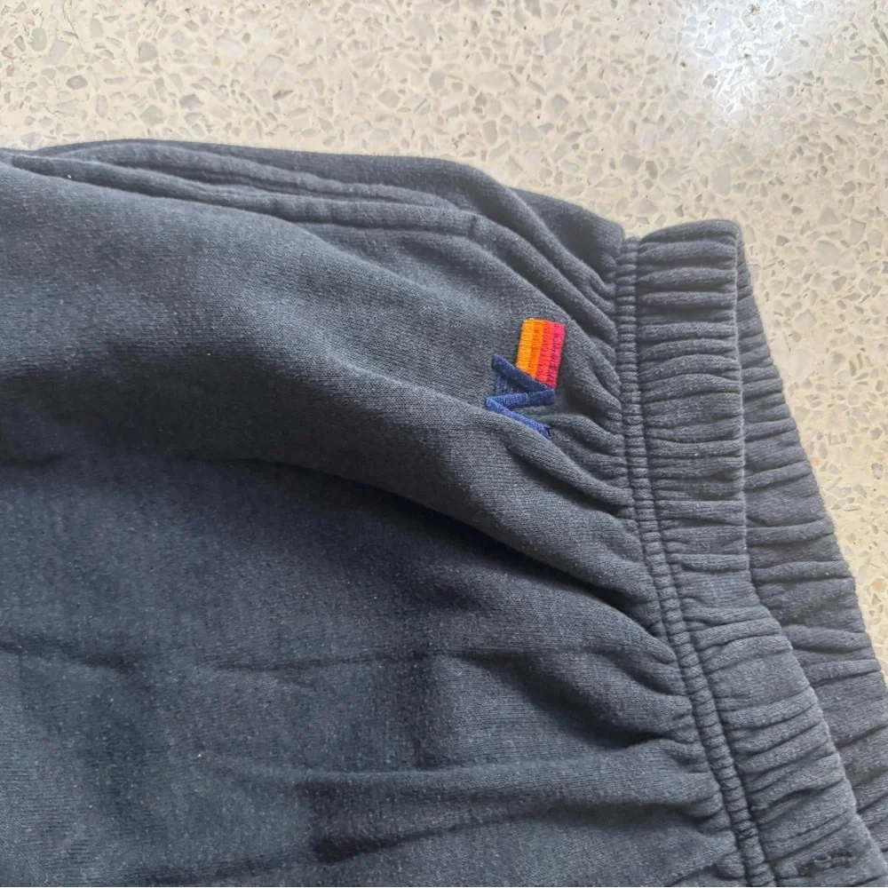 Aviator Nation Black Joggers with Yellow and Red Accents - Picture 3 of 4